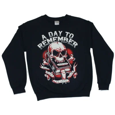 A Day to Remember Crewneck Sweatshirt Same Book Buy Never the Same Page Image Small 62d8a8e9 ef36 4b36 8128 2f3724582ae1 1.da5e4e96680ac9a367e3a4219ab5a265 - A Day To Remember Merch