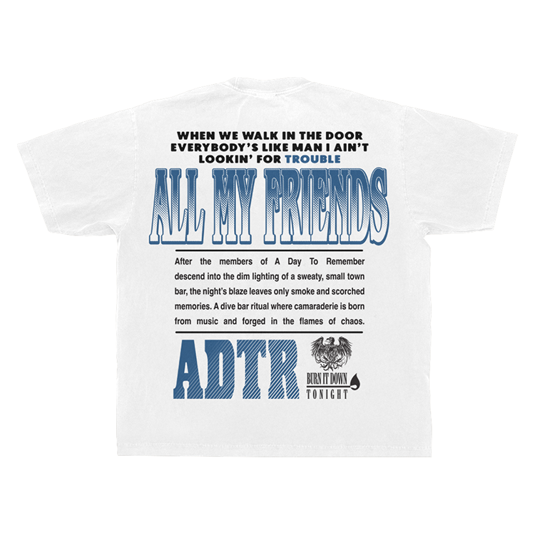 ADTR_ALLMYFRIENDS_TEE_BACK ADTR ALLMYFRIENDS TEE BACK - A Day To Remember Merch